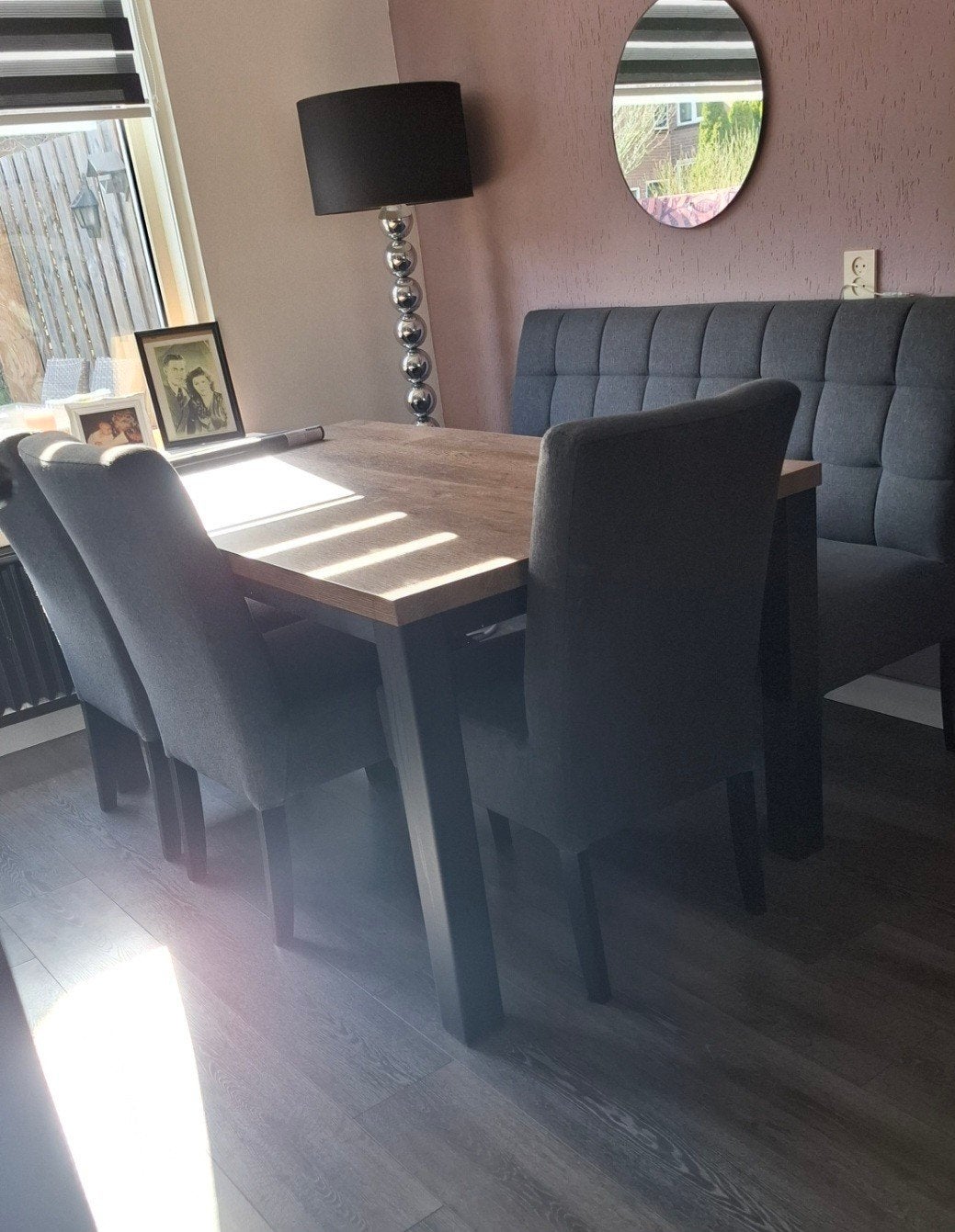 Complete eethoek, Ophalen, 50 tot 100 cm, Zo goed als nieuw, 150 tot 200 cm