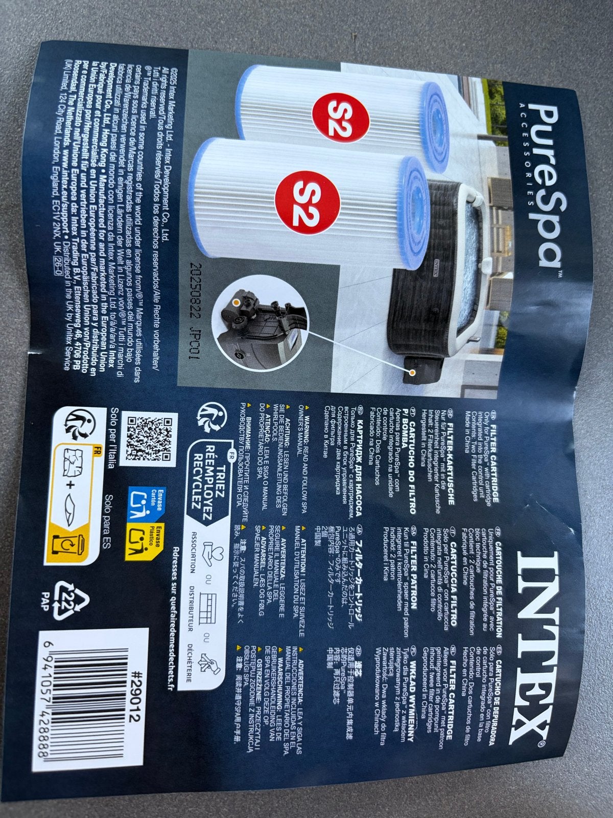 Nieuwe Intex S2 filter cartridges (2 stuks), Ophalen, Nieuw, Filter