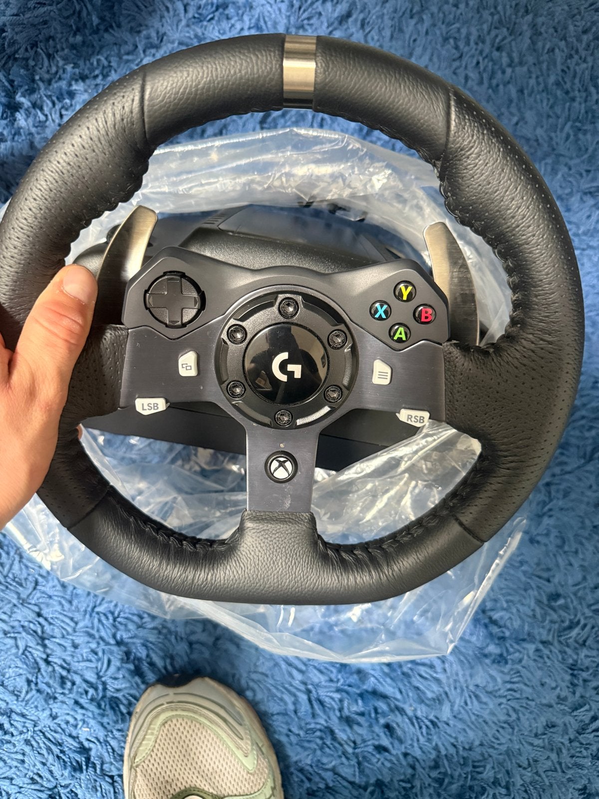 Logitech G920 Racestuur met Shifter - Zo goed als nieuw, Spelcomputers en Games, Ophalen, Racestuur, Xbox, Force feedback