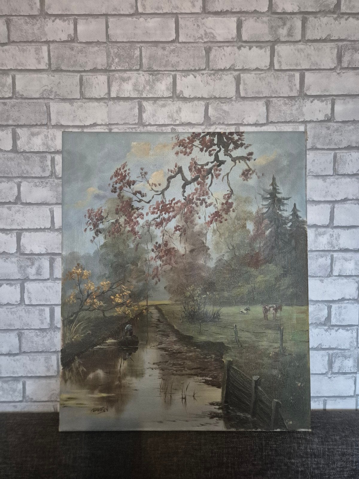 Landschap Cor van Eijk, Antiek en Kunst, Ophalen of Verzenden