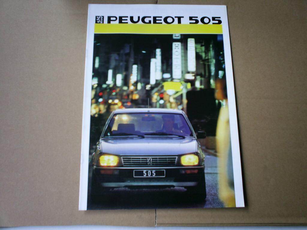 Peugeot 505 1986 8 pag., Verzenden, Zo goed als nieuw, Peugeot