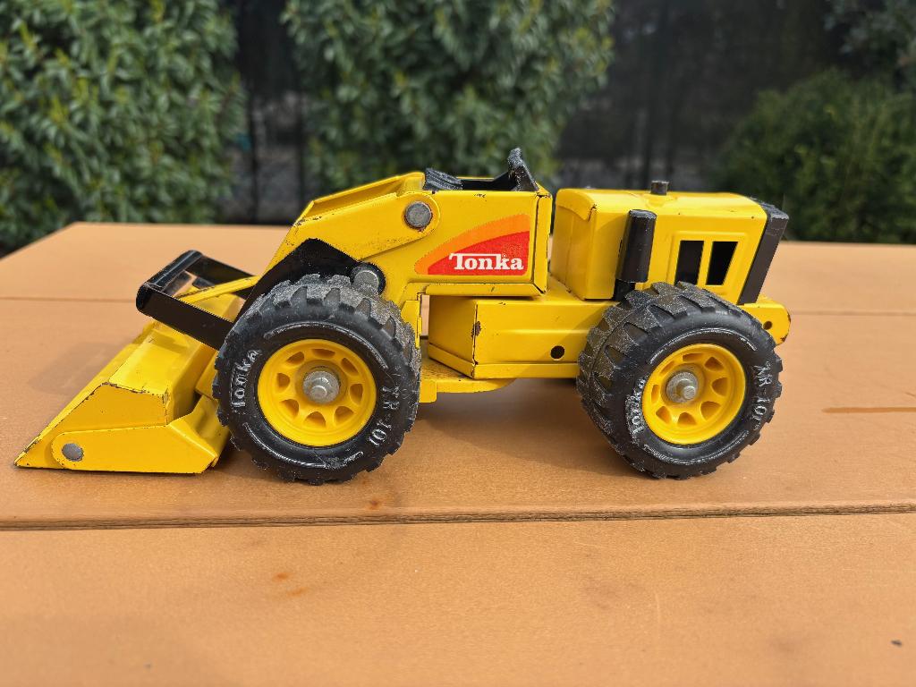Tonka shovel en graafmachine met rupsbanden, Kinderen en Baby's, Speelgoed | Speelgoedvoertuigen, Ophalen, Gebruikt