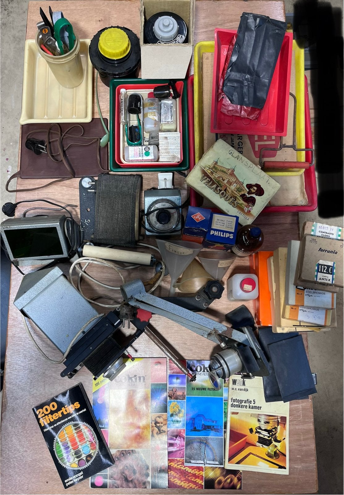 partij donkere kamer apparatuur en accessoires Doka, Ophalen, Gebruikt, Overige merken