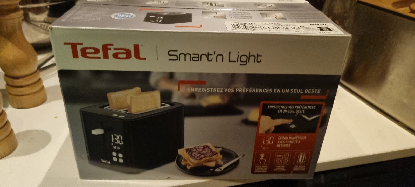 Tefal smart n light broodrooster, Ophalen of Verzenden, Nieuw, Uitneembare kruimellade