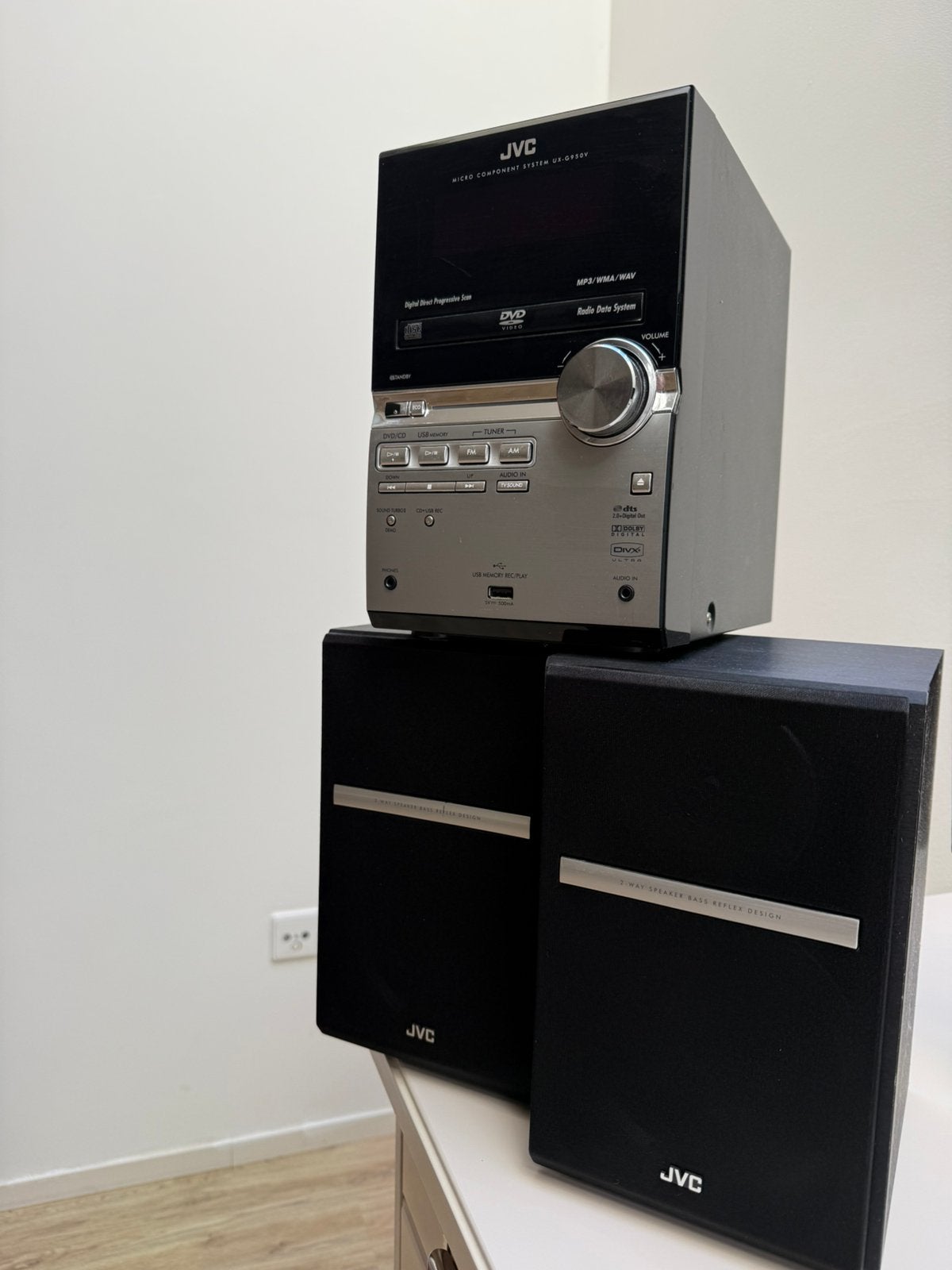 T.E.A.B: JVC UX-G950V micro hifi-set met bluetooth ontvanger, Ophalen, Gebruikt, Speakers, JVC