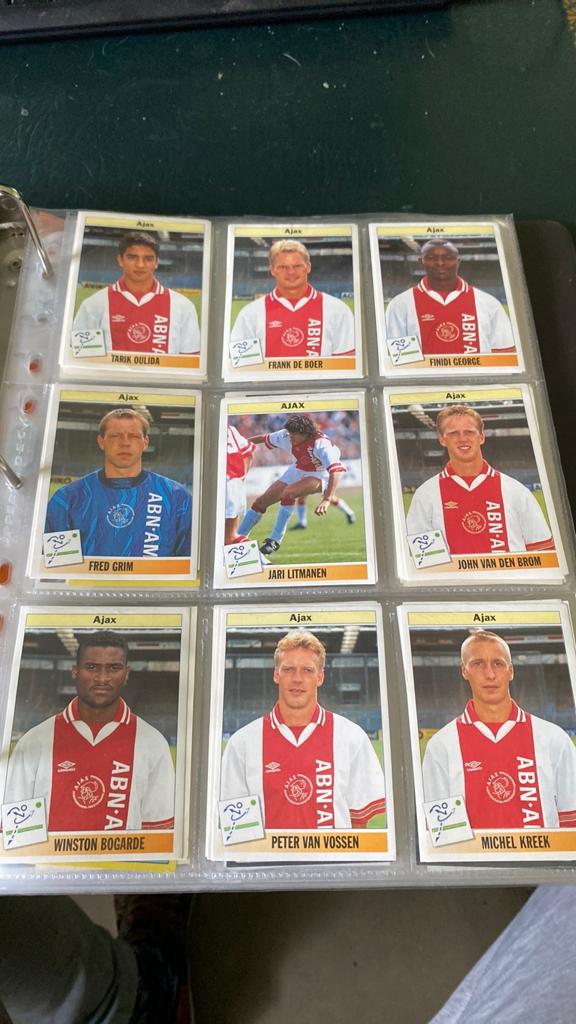 5 x Panini ajax 95, Ophalen of Verzenden, Zo goed als nieuw, Ajax, Poster, Plaatje of Sticker