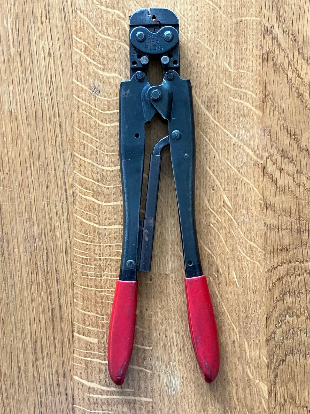 Krimptang met uitgebreide set connectoren, Ophalen of Verzenden, Gebruikt