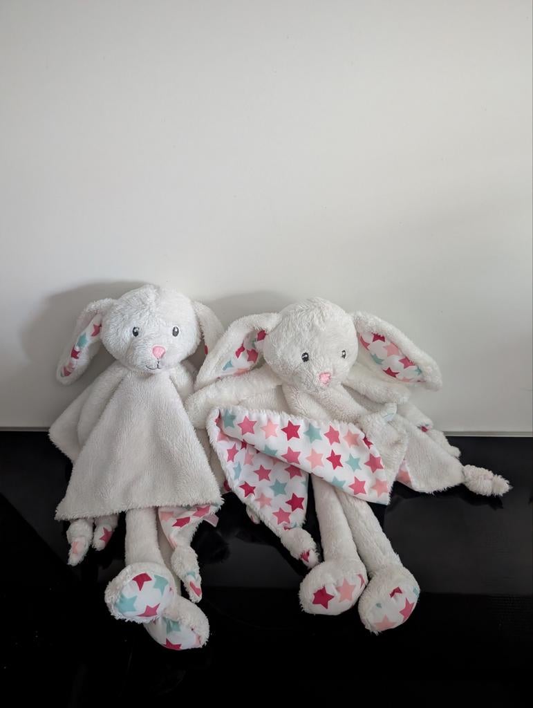 Little Dutch knuffeldoek konijn ster rose, Ophalen of Verzenden, Zo goed als nieuw, Konijn, Middelgroot (20 tot 80 cm)