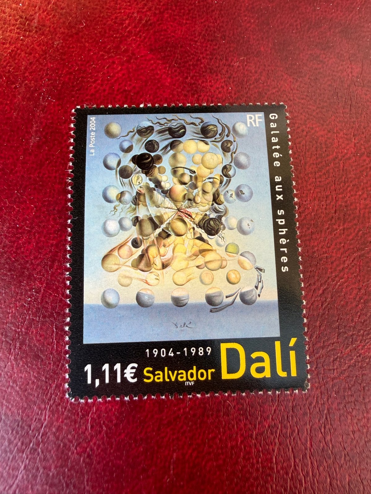 Salvador Dalí postzegel - Galatée aux Sphères (2004), Ophalen of Verzenden, Postfris