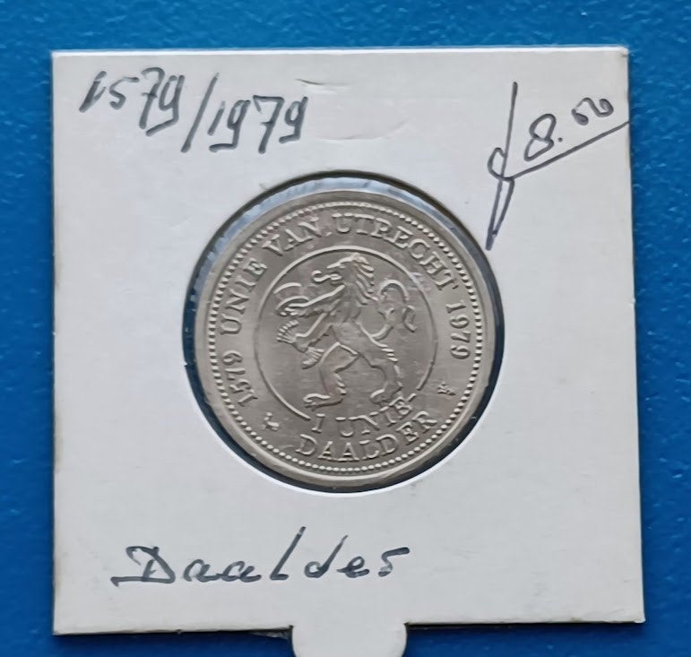 1 Unie Daalder 1979 - Unie van Utrecht, Postzegels en Munten, Penningen en Medailles, Verzenden, Overige materialen, Nederland