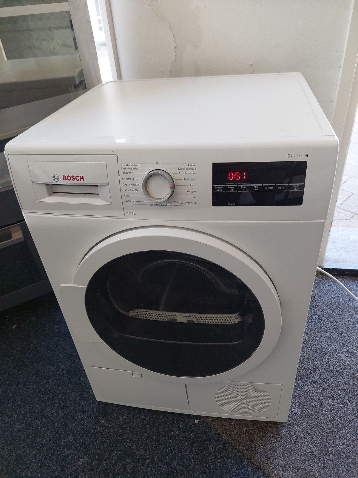 Bosch condenadroger 8 kg in zeer nette staat, Ophalen, 6 tot 8 kg, Zo goed als nieuw, 85 tot 90 cm