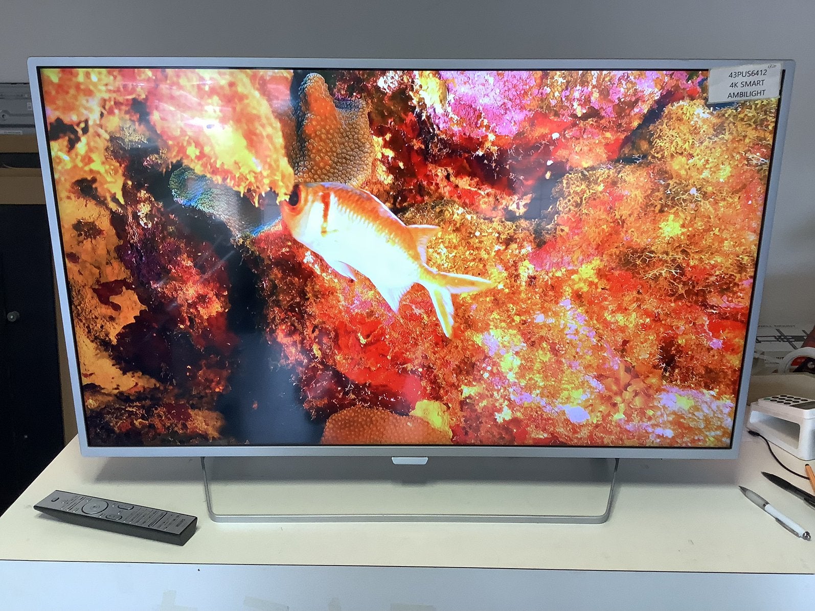 Philips SMART LED TV 43’’met ambilight,met 3 maand Garantie!, Ophalen, Philips, LED, 50 Hz