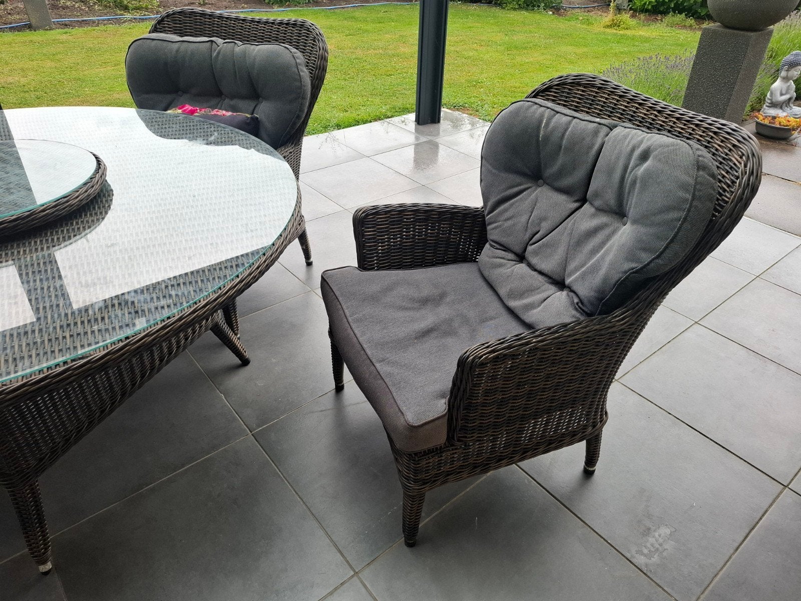 GEZOCHT DEZE TYPE TUINSTOELEN, Ophalen of Verzenden, Kunststof