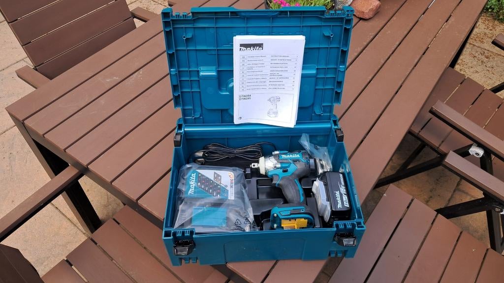 Makita Slagmoersleutel DTW285RTJ DTW285 moeraanzetter 18v, Ophalen of Verzenden, Nieuw, Overige typen