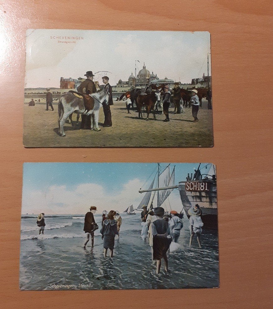 Scheveningen  1907  + 1909, Ophalen of Verzenden, Voor 1920, Gelopen, Zuid-Holland
