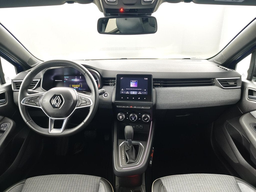 Renault Clio 1.6 E-Tech Full Hybrid 145 techno | 360° Camer, Auto's, Renault, Parkeersensor, Gebruikt, Met garantie (alle), Blauw