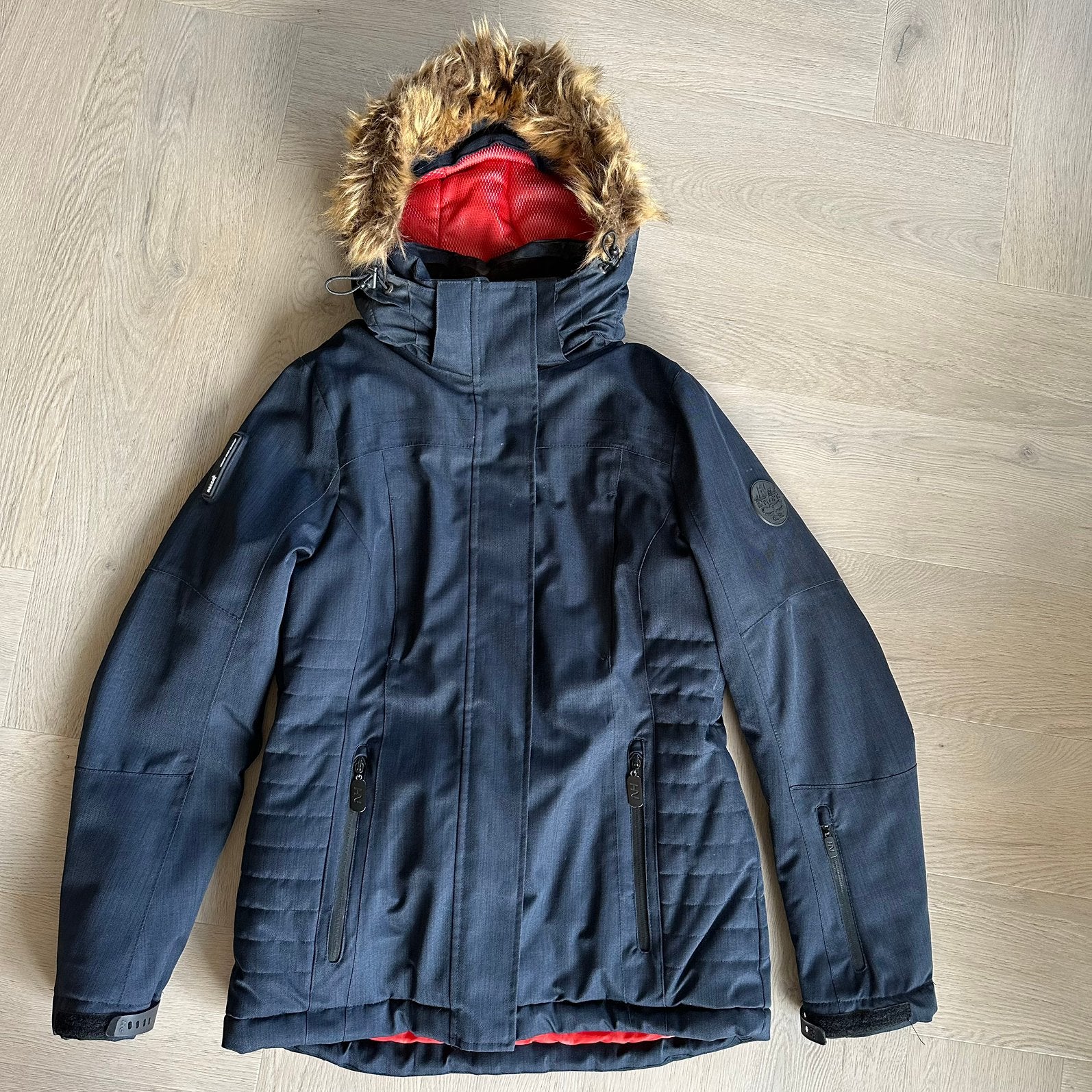 Dames Ski Jas, winterjas, HN, S, blauw, Ophalen of Verzenden, Zo goed als nieuw, Maat 36 (S), Blauw