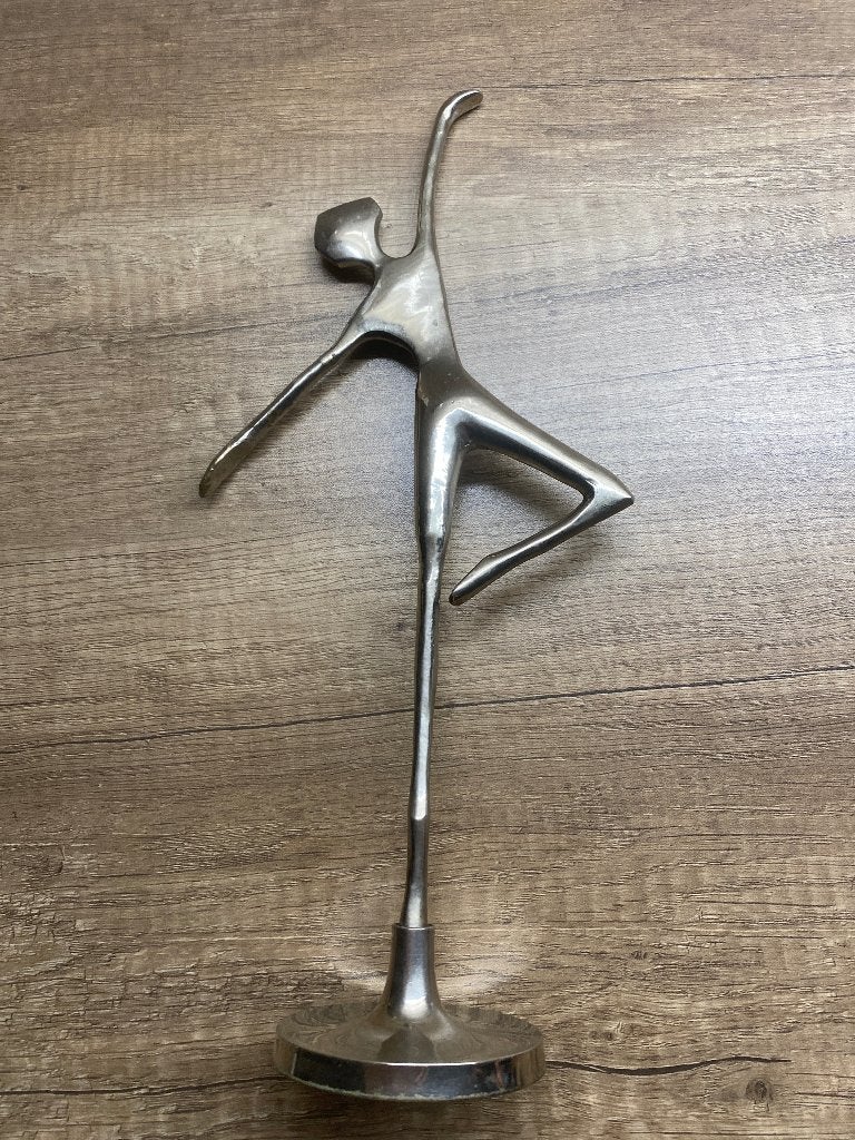 metaal beeld, Zilver, Ophalen of Verzenden, 20 - 50 cm, Beeld