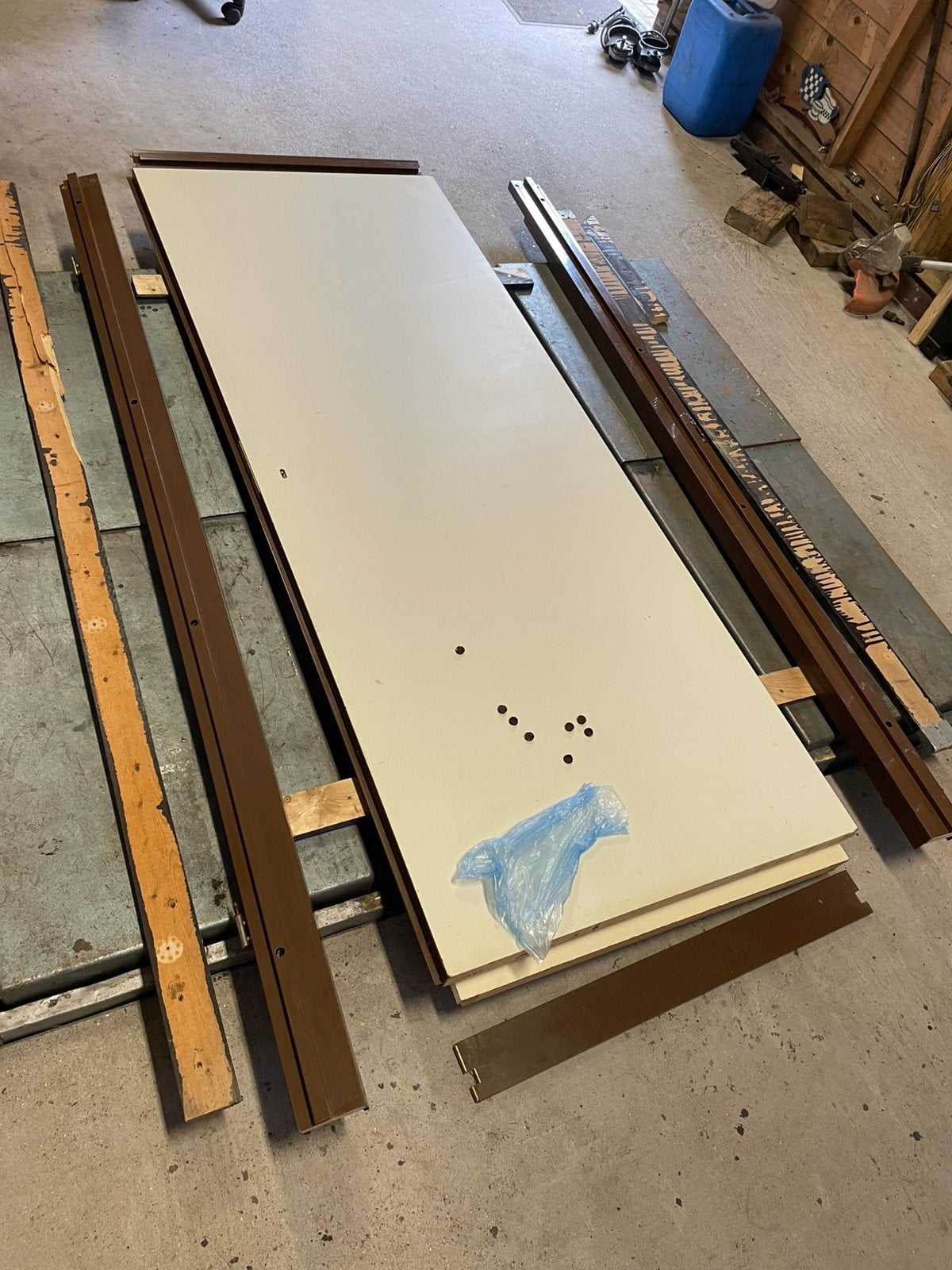 Kozijn met opdekdeur 78 x 201, Minder dan 80 cm, Binnendeur, Ophalen of Verzenden, 200 tot 215 cm