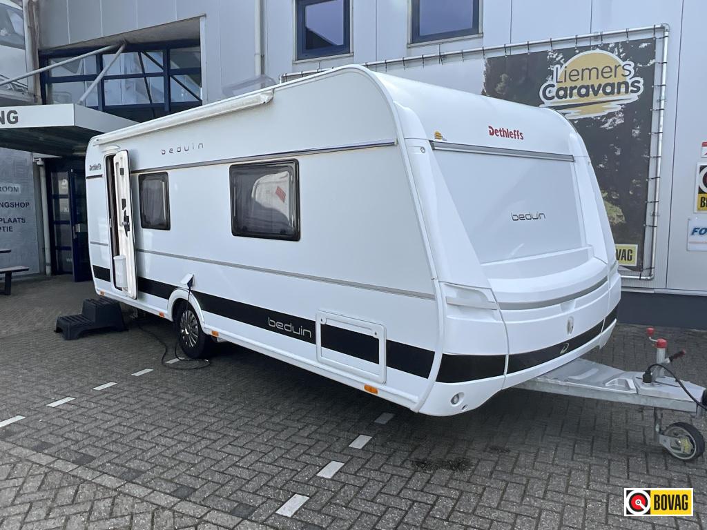 Dethleffs Beduin 540 DMH QUEENSBED-AIRCO, Caravans en Kamperen, Caravans, Schokbreker, Standaardzit, Bedrijf, Dethleffs