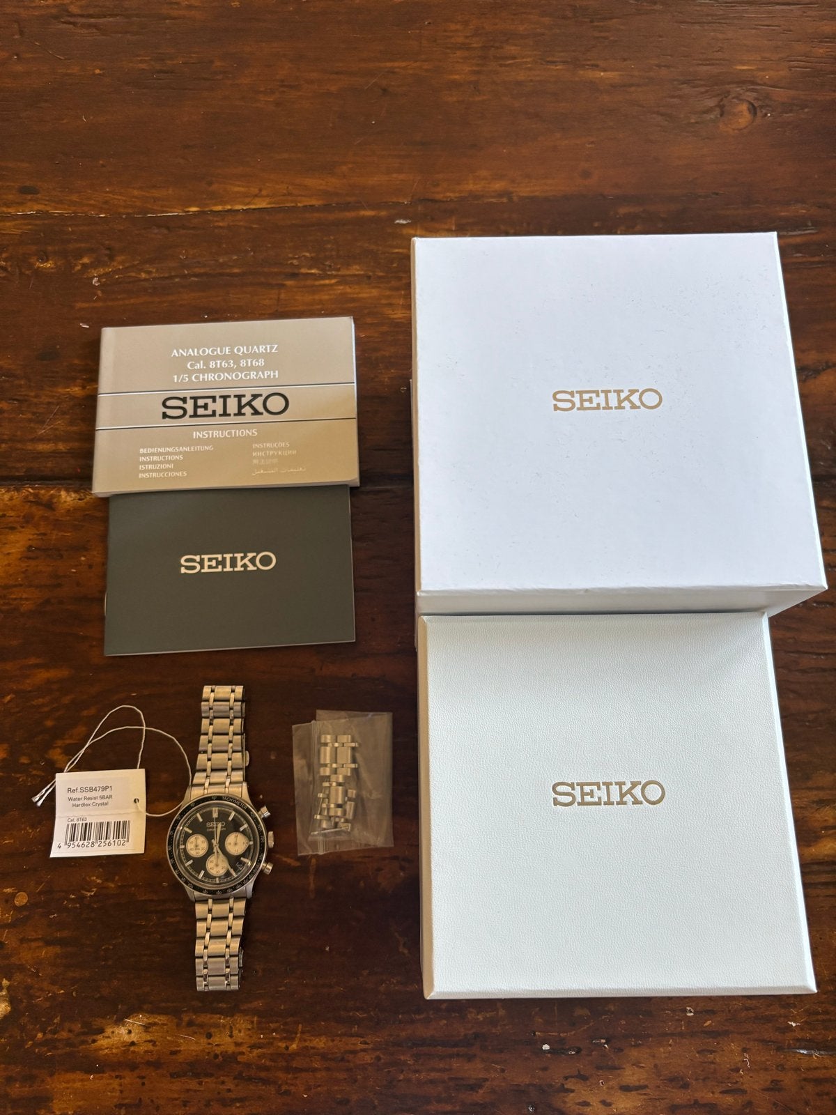 Seiko SSB479P1, 38mm chronograph, Seiko, Staal, Polshorloge, Ophalen of Verzenden
