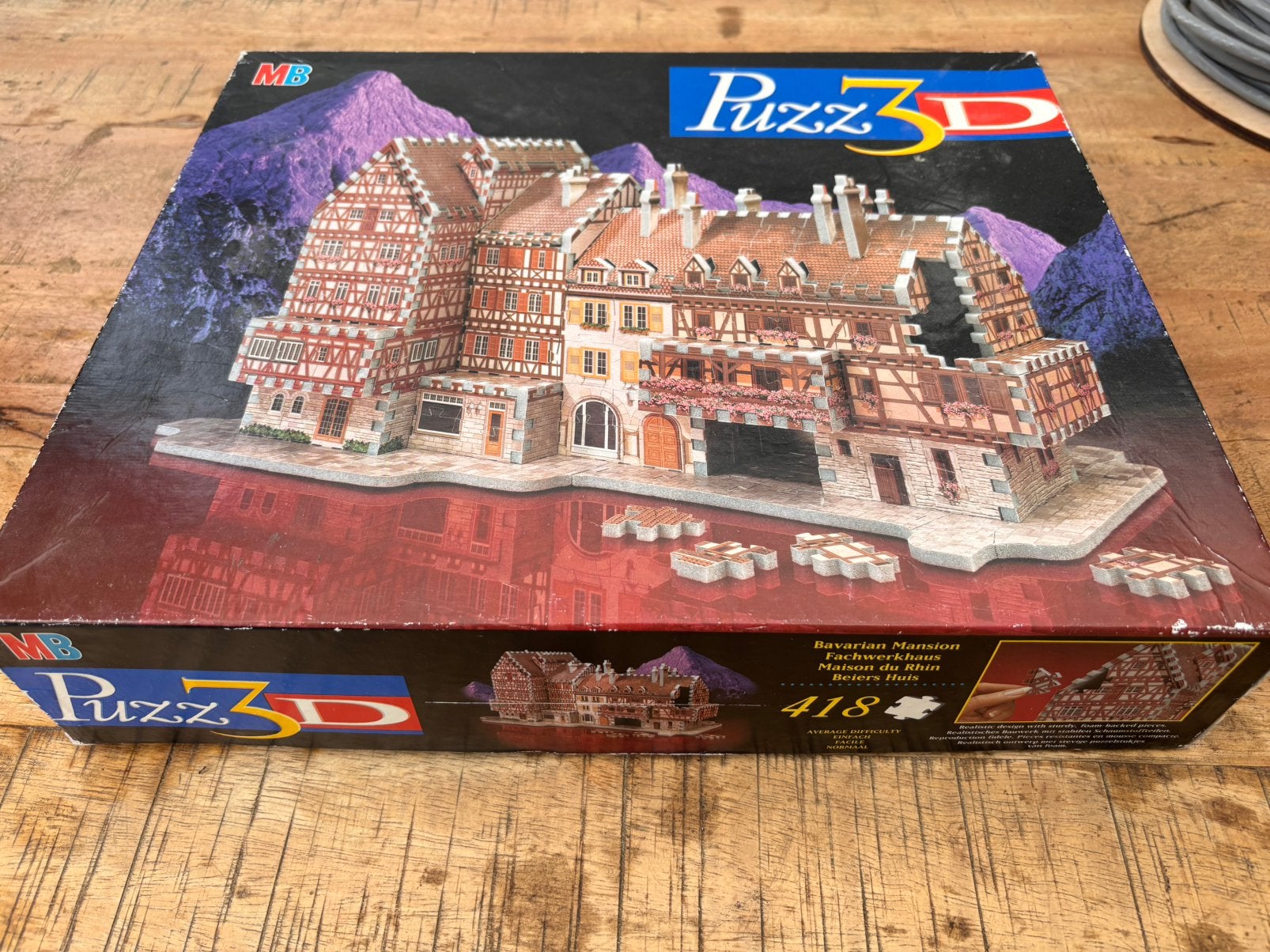 3D Puzzel Beiers Huis - MB Puzz 3D Bavarian Mansion, Ophalen, Minder dan 500 stukjes, Gebruikt, Rubik's of 3D-puzzel