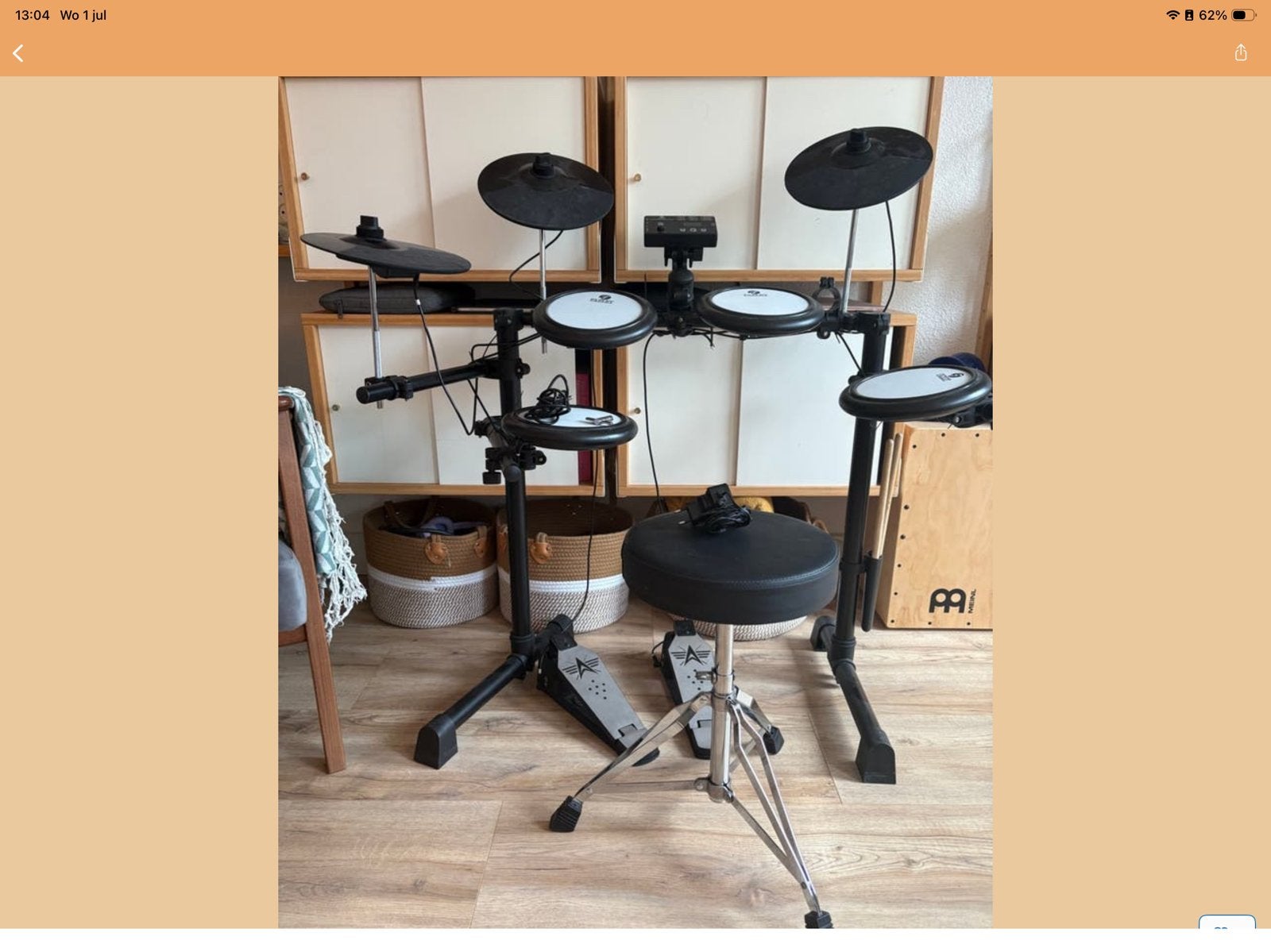 Fazley Elektronisch drumstel met gaasvellen, Muziek en Instrumenten, Ophalen, Zo goed als nieuw, Trommel