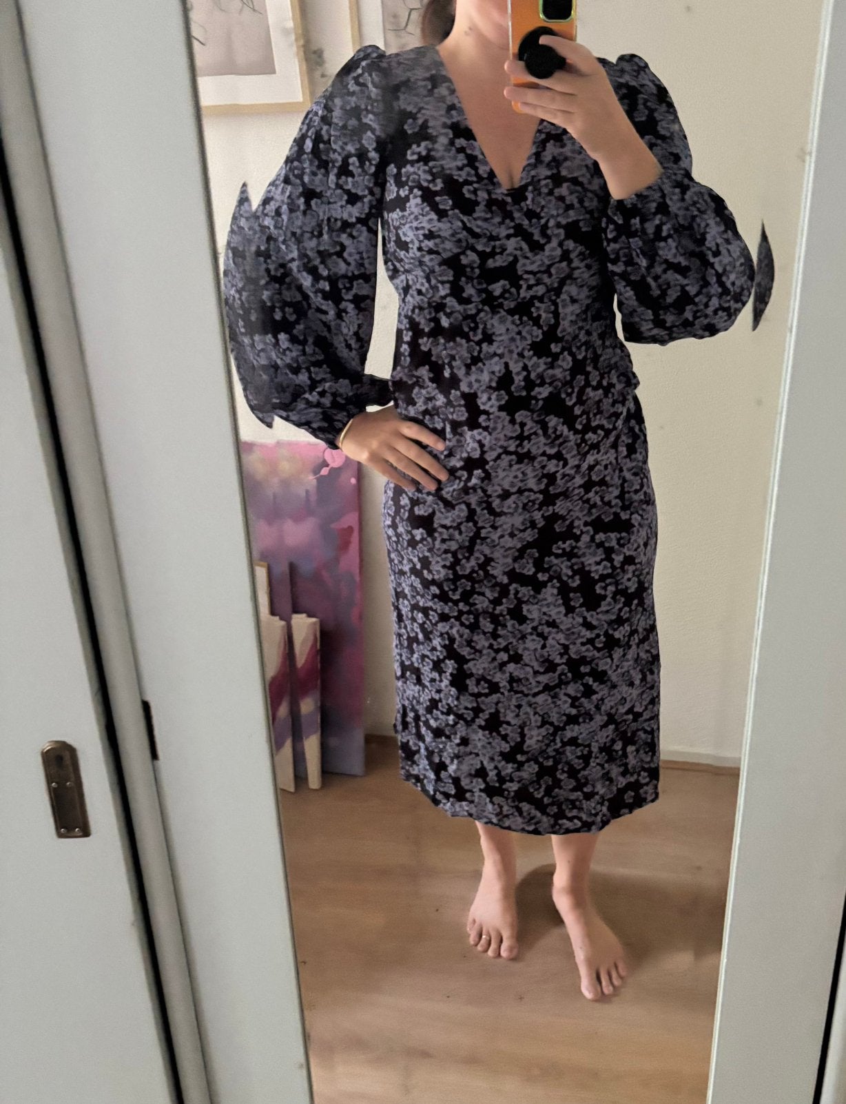 Other stories bloemenjurk maat 40, Kleding | Dames, Maat 38/40 (M), Zwart, Ophalen of Verzenden, Zo goed als nieuw