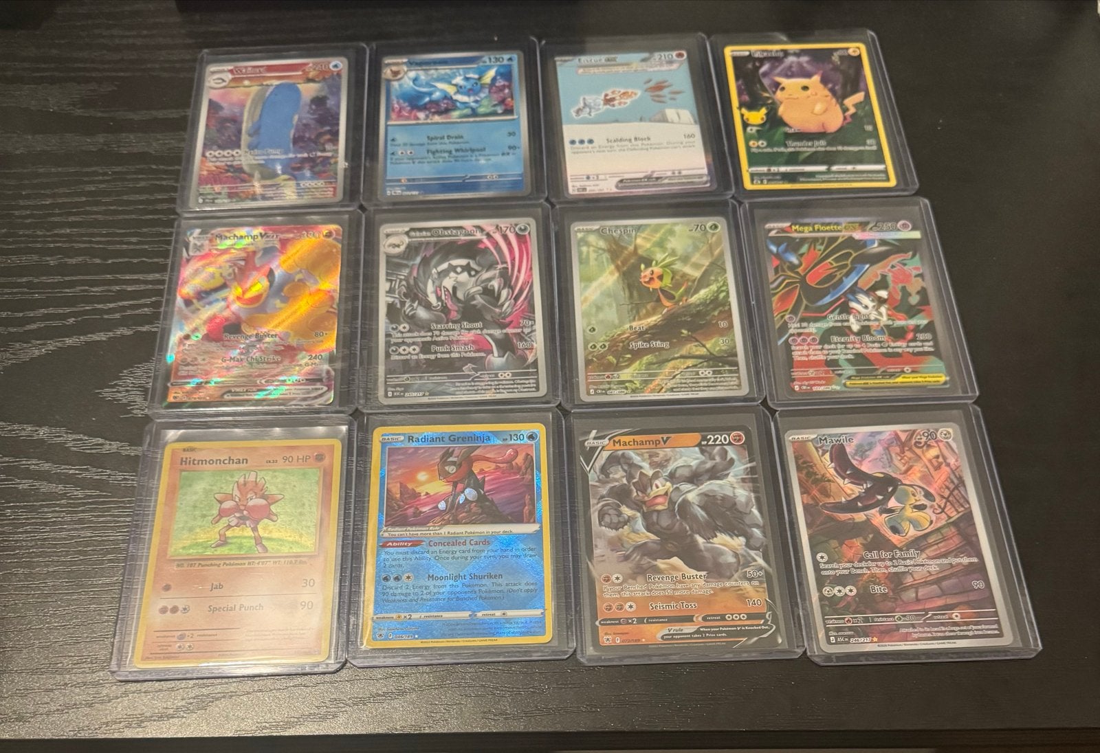 Diverse Pokémon kaarten - Zeldzame en glimmende kaarten, Ophalen of Verzenden, Zo goed als nieuw, Meerdere kaarten, Foil