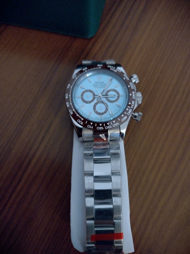 Cosmograph Daytona Oyster Ice Blue, Ophalen, Nieuw, Staal, Overige merken
