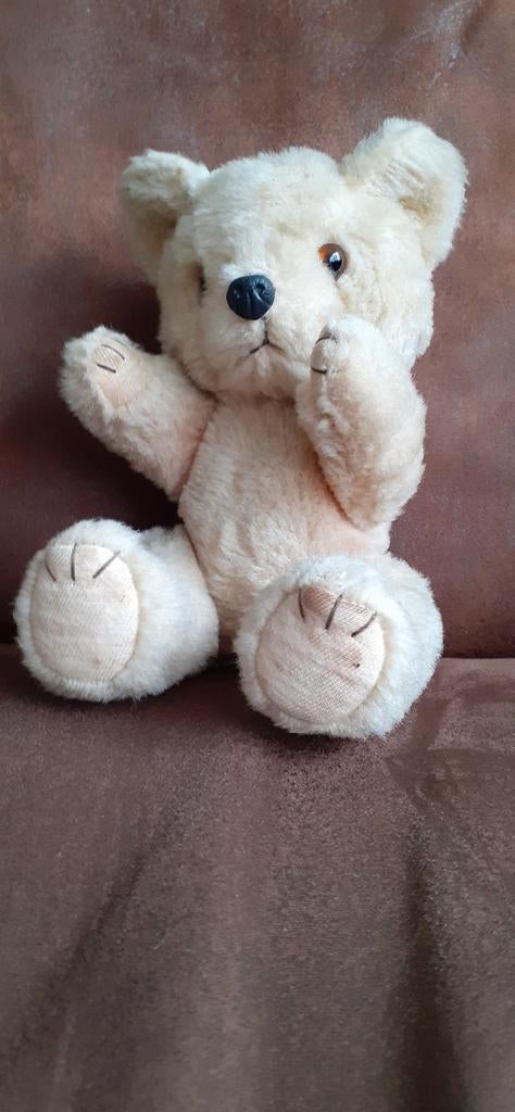 Zeer oude teddybeer - Vintage knuffel, Verzamelen, Ophalen, Gebruikt