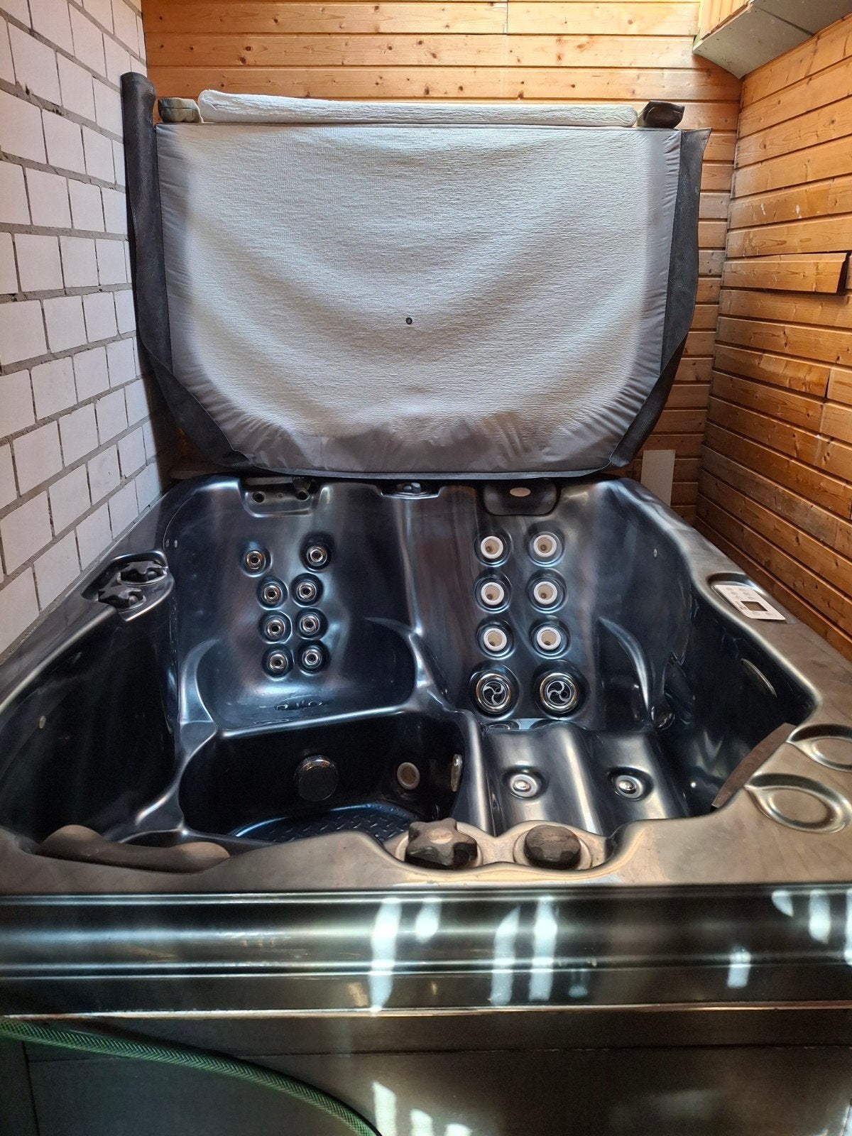 jacuzzi, jacuzzy, whirlpool, spa, bubbelbad., Ophalen, Gebruikt, Afdekzeil