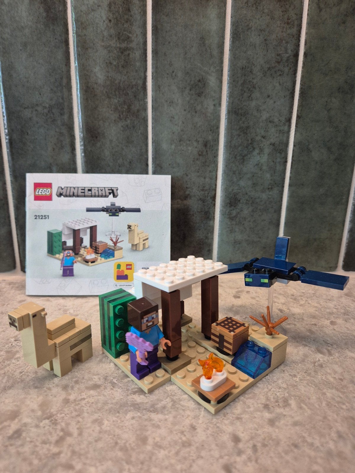 Minecraft lego 21251 Steves Woestijn Expeditie, Minecraft, Lego, Ophalen of Verzenden, Zo goed als nieuw