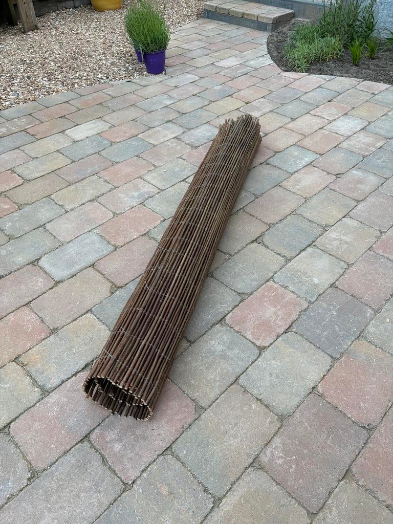 Tuinscherm wilgen 180x180 cm - Nieuw, Ophalen, Nieuw, Hout, 150 tot 200 cm