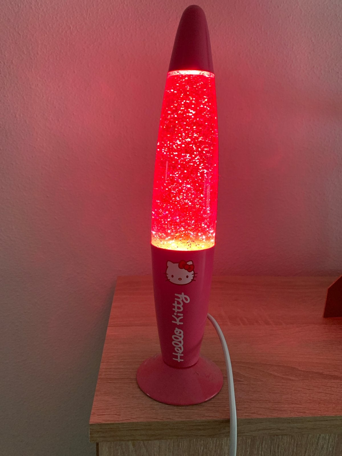 Hello Kitty Glitter Lava Lamp - Roze, Ophalen, Gebruikt, Kunststof, Roze