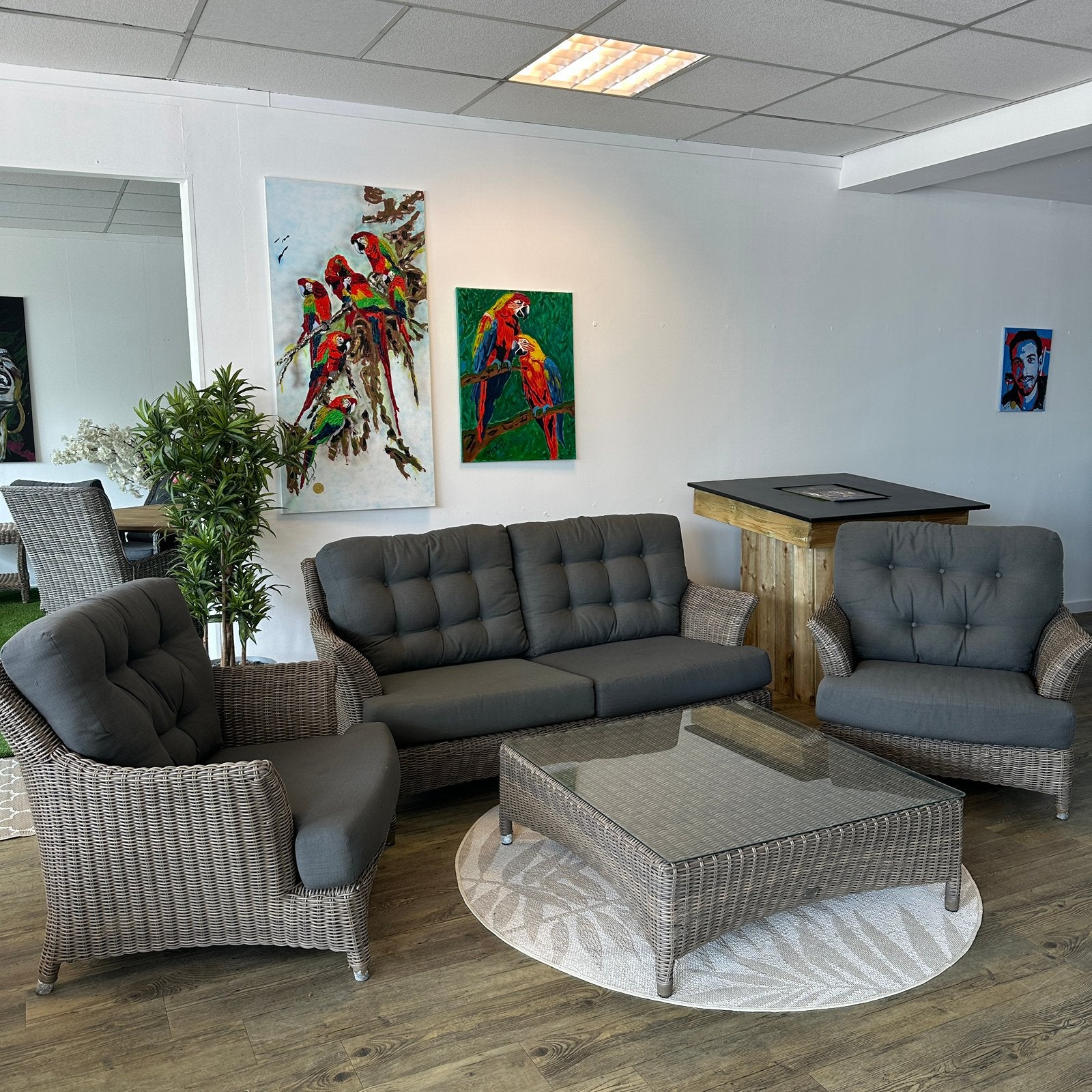 4 Seasons Outdoor (4SO) Loungeset / Tuinset wicker TWV €3500, Tuin en Terras, Tuinsets en Loungesets, Verzenden, ., Wicker, .