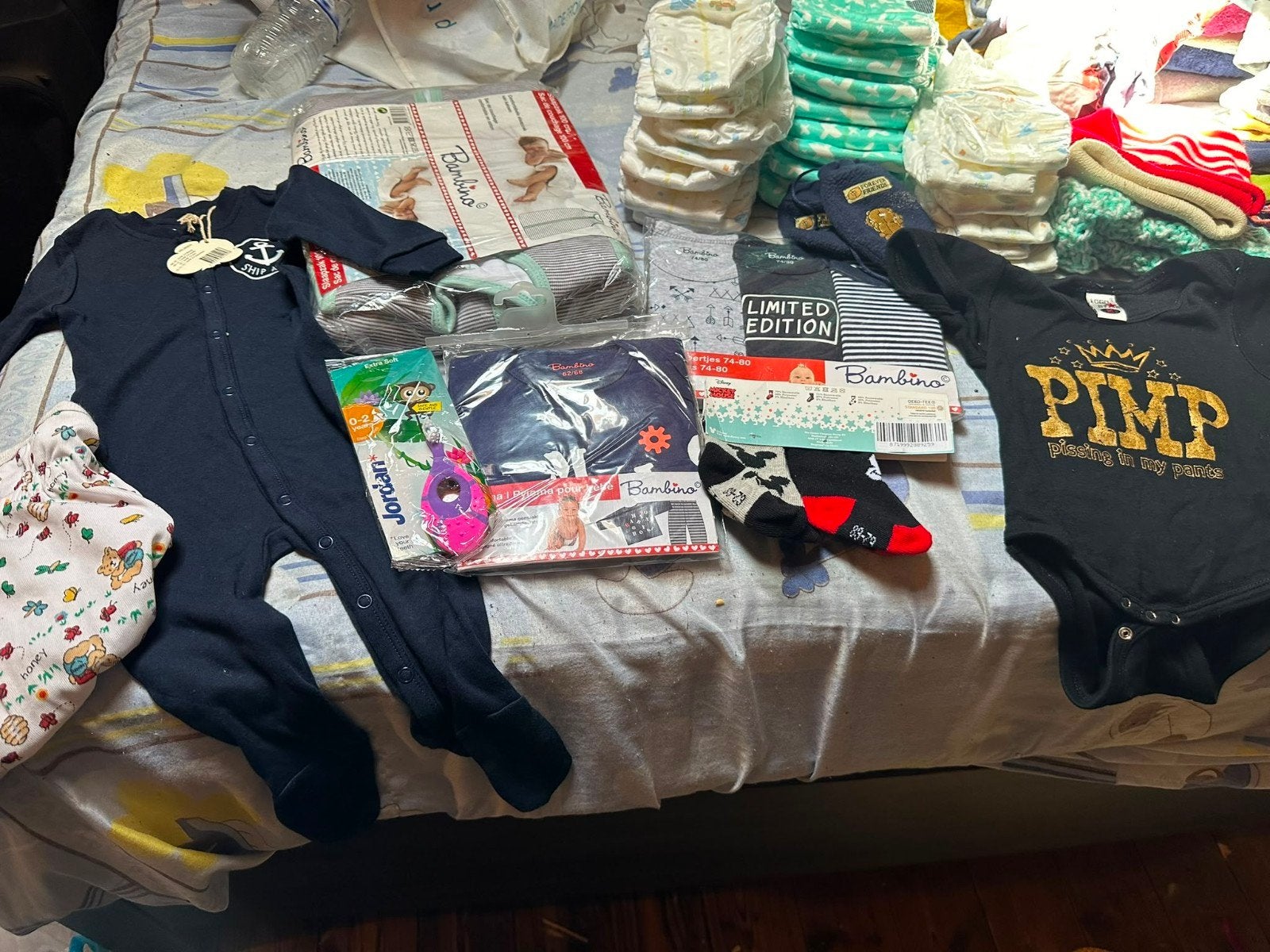Baby kleding pakket, Ophalen