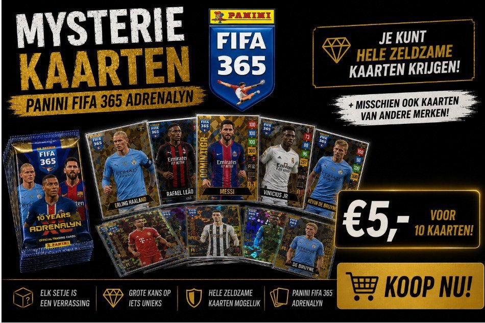 Mysterie kaarten in setjes van 10 kaarten, Ophalen of Verzenden, Zo goed als nieuw, Buitenlandse clubs, Poster, Plaatje of Sticker