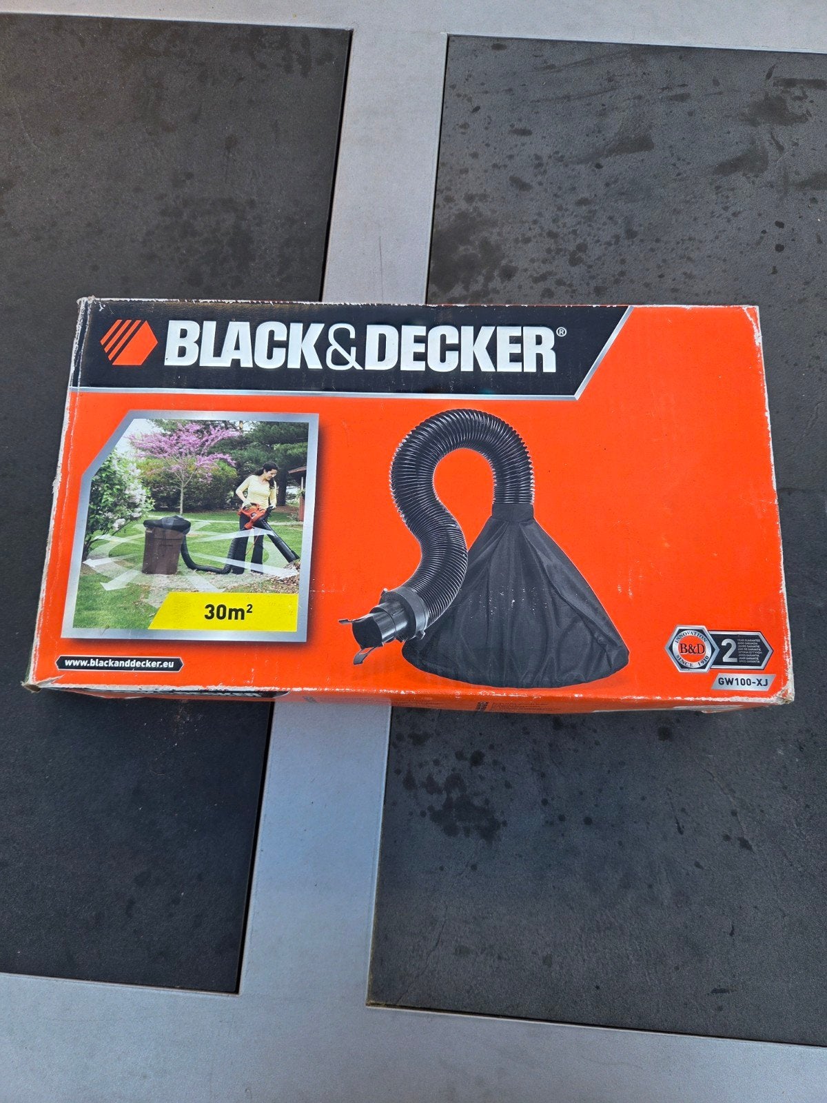 Black & Decker GW100-XJ Bladzuiger/Bladblazer opvang zakr, Ophalen, Gebruikt, Handgedragen, Black & Decker
