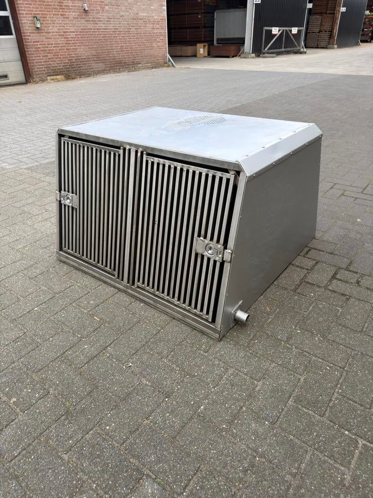 Professioneel RVS hondensport politiehonden transportbox, Dieren en Toebehoren, Transportboxen, Ophalen, Zo goed als nieuw