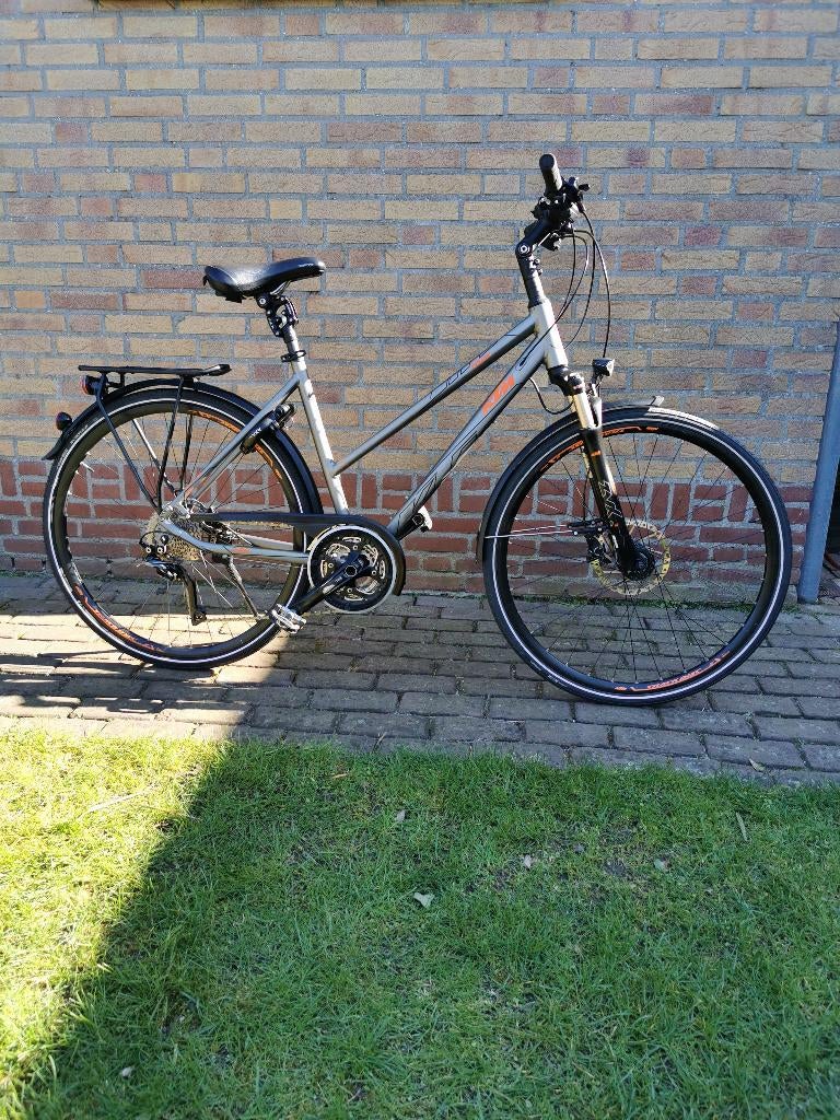 KTM dames hybride fiets, Gebruikt, Versnellingen, 50 tot 53 cm, Schijfrem