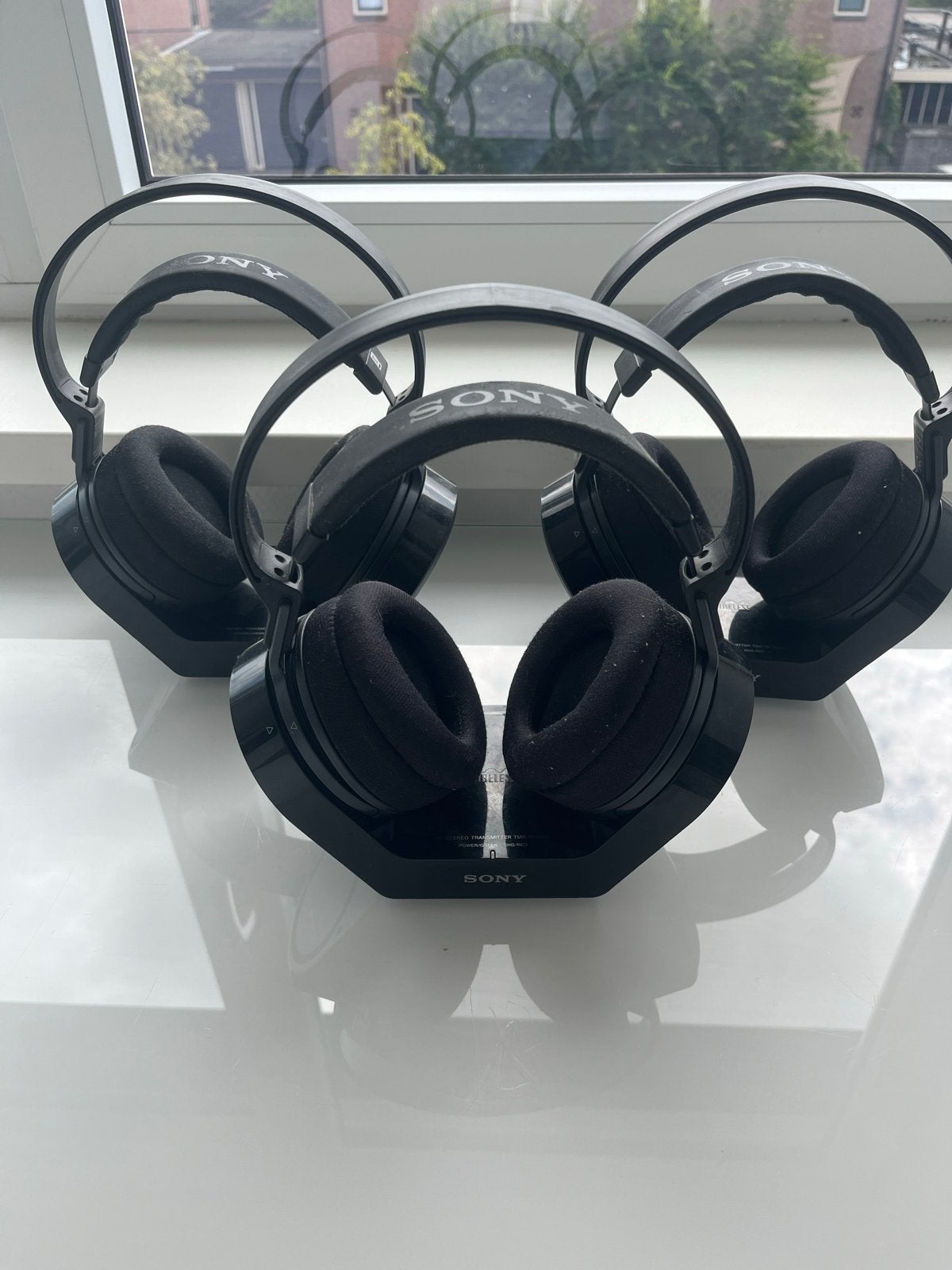 Sony draadloze koptelefoon (ouder model), Gebruikt, Ophalen of Verzenden, Zwart, Draadloos