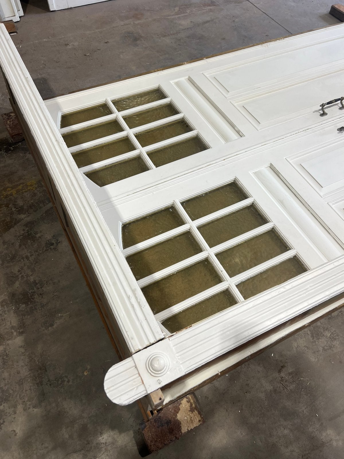 2 sets antieke hoge ensuite deuren met ombouw en sierlijst, Binnendeur, Ophalen of Verzenden, Zo goed als nieuw, Schuifdeur