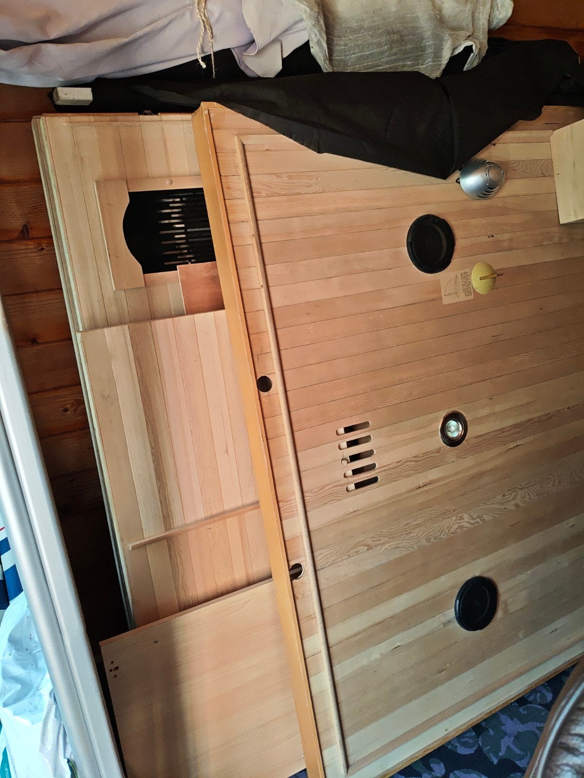 Te koop een infrarood sauna 3 personen, Ophalen, Gebruikt, Infrarood, Complete sauna