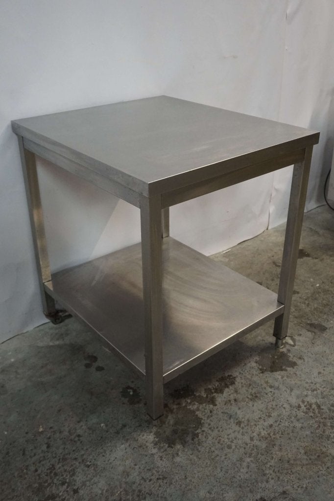 RVS tafel werktafel 80x70, Gebruikt, RVS Meubilair, Niet ingevuld, Niet ingevuld