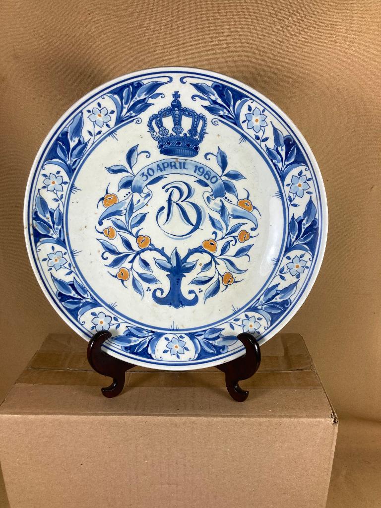 Porceleyne Fles kroning Beatrix 30 April 1980, Verzamelen, Koninklijk Huis en Royalty, --, Overige typen, Ophalen of Verzenden