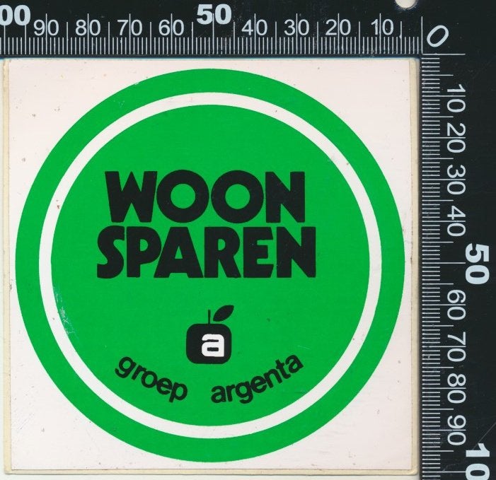 Sticker: Groep Argenta - Woonsparen, Ophalen of Verzenden, Zo goed als nieuw, Bedrijf of Vereniging