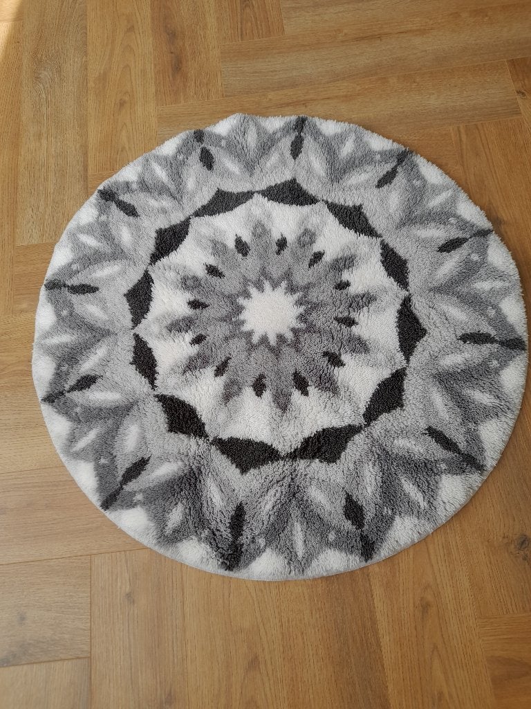 Badmat 80cm doorsnee GRUND, Ophalen of Verzenden, Zo goed als nieuw, Badmat, Wit