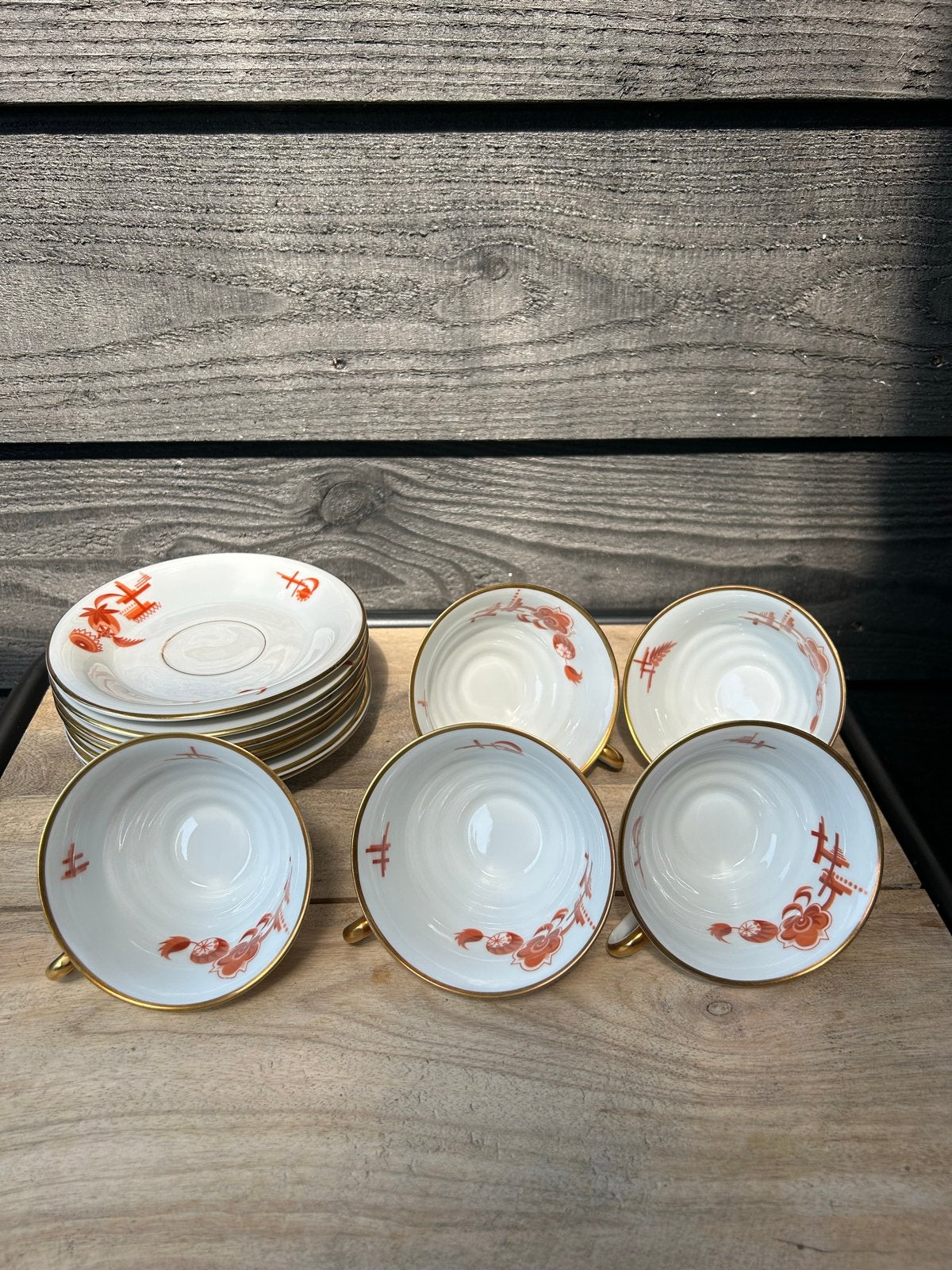 Vintage Koenigszelt kopjes en schoteltjes, Ophalen of Verzenden