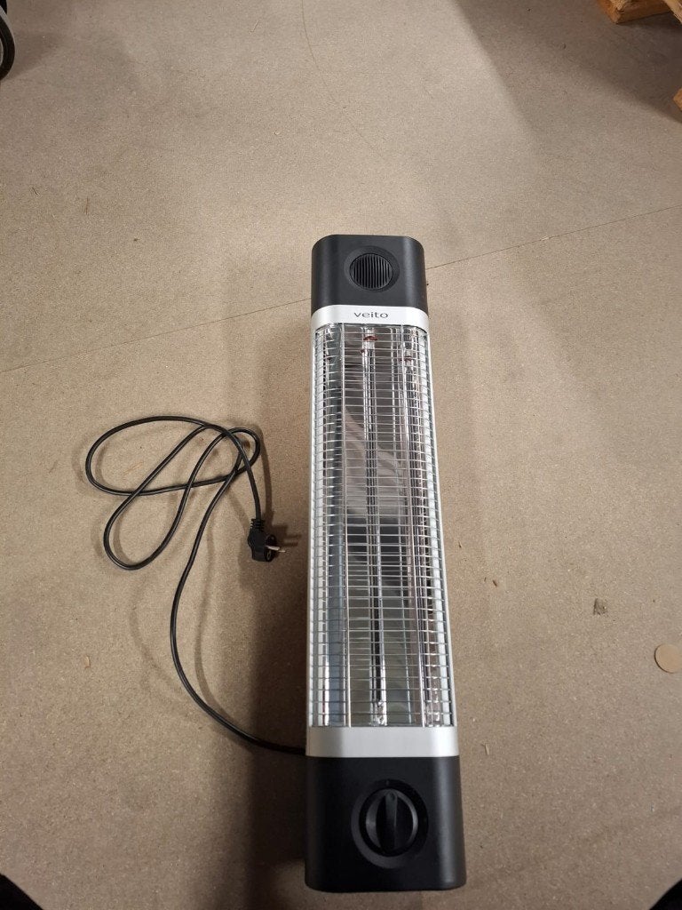 Veito CH1800 XE - Zwart - Elektrische Kachel 1700W | DC10288, Doe-het-zelf en Verbouw, Verwarming en Radiatoren, 30 tot 80 cm
